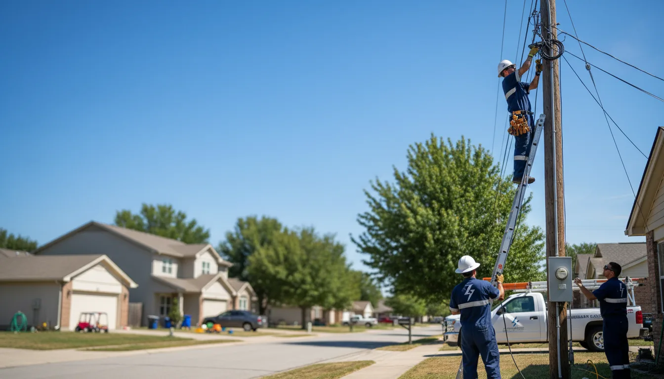 Residential electrician providing installation services in Lake Harmony, PA